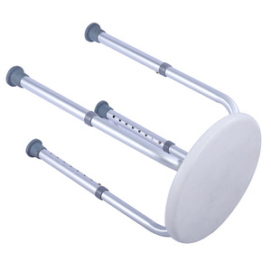 Shu Ning Home Shower Chair Aluminum Alloy <b>Height</b> <b>Adjustable</b> Non Slip Elderly Bath <b>Stool</b> - Product Image 2