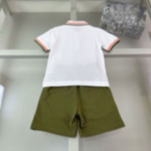 Nuevo Conjunto de Ropa de Algodón para Niños, Cuello Tipo Perla, Pantalones Cortos de Verano, Estilo Deportivo, Diseño de Bloques de Color - Product Image 2