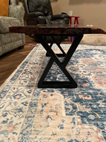 Pieds de table en forme d'épingles à cheveux pour table de jardin, terrasse et sièges d'extérieur