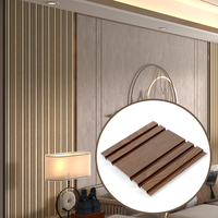 Panel Dinding dan Plafon WPC 3D Modern Berongga Tahan Air, Dekorasi Interior WPC Harga Pabrik untuk Panel WPC Elegan