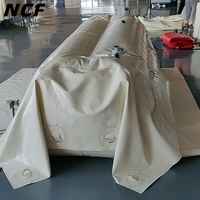 Barrière d'eau gonflable mobile NCF pour la protection contre les inondations, barrage aquatique