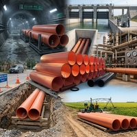 Tuyau de canalisations hydrauliques en PEHD de grand diamètre pour le transfert d'eau transrégional, pipeline en PEHD résistant aux tremblements de terre