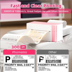 <span class=keywords><strong>Impresora</strong></span> de Etiquetas Térmicas Phomemo PM241 BT 4X6 para Envíos, <span class=keywords><strong>Impresora</strong></span> Inalámbrica de Etiquetas de Envío Compatible con IOS y Android, Mini <span class=keywords><strong>Impresora</strong></span> - Product Image 3