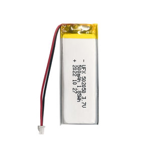 공장 직접 공급 <span class=keywords><strong>Lipo</strong></span> 배터리 <span class=keywords><strong>3.7v</strong></span> 500 Mah 소비자 전자 제품 파우치 셀 UFX 502050 <span class=keywords><strong>3.7v</strong></span> 500 mah 리튬 폴리머 배터리 - Product Image 1