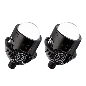 Lentille de phare projecteur Bi-LED 2,5 pouces à montage direct, système d'éclairage automobile 12V refroidi par ventilateur - Product Image 1
