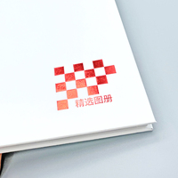 Servicio de impresión de libros de tapa dura profesional personalizado del fabricante con logotipo personalizado y cubierta frontal de cartón duradera UV Spot
