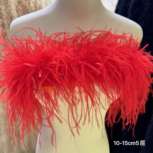 Bán buôn 1ply đà điểu lông BOA màu sắc khác nhau nhuộm ưa thích xoăn lông cho trang trí đám cưới - Product Image 6