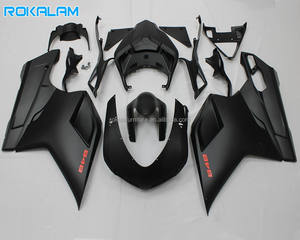 <span class=keywords><strong>Carenado</strong></span> Completo Negro Mate para <span class=keywords><strong>Ducati</strong></span> 848 <span class=keywords><strong>1098</strong></span> 07 08 09 10 11, Kit de Carrocería para Motocicleta 1198 1098S 2007 2008 2009 2010 2011 - Product Image 1