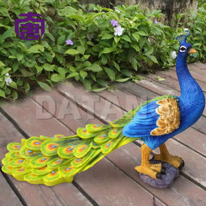 Customized 3d Peacock <b>Led</b> Lamp Large Ip65 Waterproof Resin Fiberglass Motif <b>Light</b> For Garden For Diwali Outdoor Festival - Product Image 5