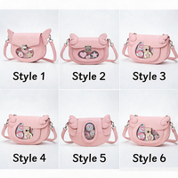 Sac à bandoulière personnalisé en forme de selle avec fenêtre ovale transparente, sac Ita de collection Anime Y2K, sac à bandoulière Sweet Girl Itabag