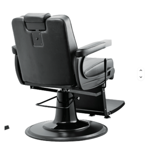 Fauteuil de Barbier Inclinable pour Hommes, Mobilier de Salon avec Fonction Massage, Matériau Cuir pour Salon de Coiffure et Atelier - Product Image 2