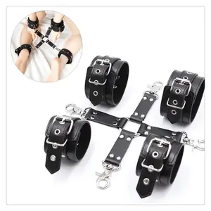 Tay Và Chân Còng Mắt Cá Chân Cổ Tay Hạn Chế Thép Không Gỉ Bondage Khai Thác Cổ Áo Arms Còng Đối Với Trò Chơi Tình Dục Slave Bdsm