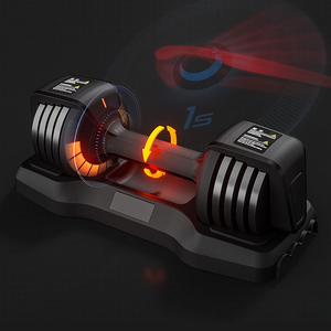 Set di manubri regolabili rapidi da 25 libbre Set di <span class=keywords><strong>pesi</strong></span> singoli Set di manubri regolabili automatici per Fitness - Product Image 4