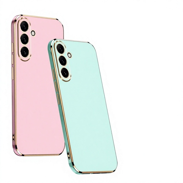 Luxury TPU Electroplated Phone Case for for A16 & A06 Camera Lens Protection Shockproof Cover