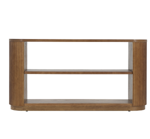 Modern Solid Wood Entryway <b>Console</b> <b>Table</b> with Open Shelves-Multi-Functional Storage for Living Room & Hallway Home Furniture - Product Image 3