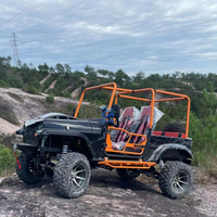 Mini jeep 4x4 à essence pour adultes, buggy tout-terrain, mini jeep, voitures 4 roues, remorque, 250cc, 300cc, 350cc, jeep pour adultes