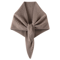 Châle en cachemire pur pour femme, doux et chaud, triangle en cachemire, poncho, cape pour l'automne et l'hiver
