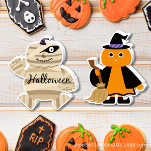 Nota adhesiva personalizable Día de Todos los Santos Fantasma <span class=keywords><strong>Daemon</strong></span> Calabaza heteromorfismo Diario calcomanía regalo proveedor - Product Image 2