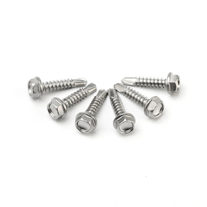 Tornillos autorroscantes de acero inoxidable 410 GR5 con zincado, rosca gruesa M6, cabeza hexagonal externa, sujetadores de techo tipo cola de milano, varios modelos - Product Image 4