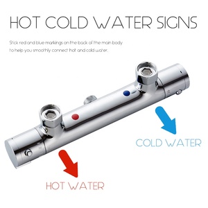 Miscelatore termostatico bagno doccia rubinetto a parete in ottone termostatico miscelatore doccia rubinetti - Product Image 3