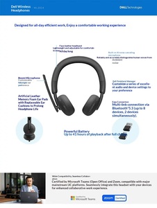 Cuffie Wireless Over-Ear <span class=keywords><strong>Dell</strong></span> WL3024/WL5024/WL7024 con Driver Dinamico, Cancellazione Attiva del Rumore, Illuminazione RGB 5.3, IPX-6 - Product Image 5