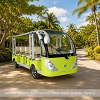 Bus et voiture électriques de tourisme mini 14 places en mode ouvert de haute qualité et les moins chers pour les touristes