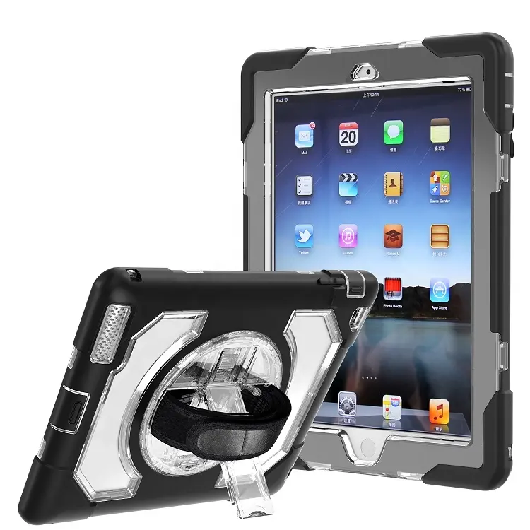 Shockproof Case Voor Ipad 2/3/4 Kids Tablet Voor Ipad 2 Case Kid Proof Tablet Siliconen Beschermhoes Cover voor Ipad 2 3 4