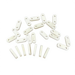 Cuentas espaciadoras de hueso hechas a mano con temática animal, de 2 agujeros, forma natural, FAIZACRAFT de Uttar Pradesh - Product Image 1