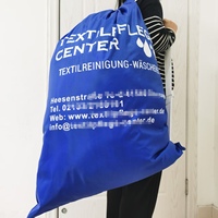 Sacs à linge résistants en polyester avec fermeture de verrouillage à cordon pour couette et drap de lit
