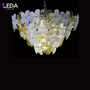 LEDA Latest Modern Wedding <b>Ceiling</b> Decoration Flower-Shaped Hanging LED Acrylic Chandelier for Wedding Activities - Product Image 3