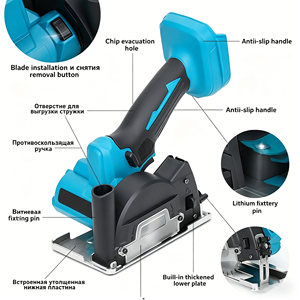 <span class=keywords><strong>Meuleuse</strong></span> d'angle micro-électrique 20V à balais - Équipement portatif <span class=keywords><strong>sans</strong></span> <span class=keywords><strong>fil</strong></span> pour la découpe, le meulage <span class=keywords><strong>et</strong></span> le polissage - Product Image 4