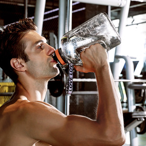 Bouteille d'eau portable en plastique à grande capacité pour enfants, style dessin animé, écologique, avec paille et poignée, pour le sport et le fitness, couleur dégradée - Product Image 3