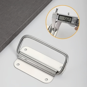 Concealed & Exposed Stainless Steel Handles for <b>Kitchen</b> <b>Cabinets</b> Wardrobes & Drawers; <b>Small</b> Recessed Knobs Furniture Hardware - Product Image 1