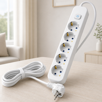 Multiprise EU multifonctionnelle avec interrupteur, accessoire essentiel pour la maison et le bureau, vente en gros usine
