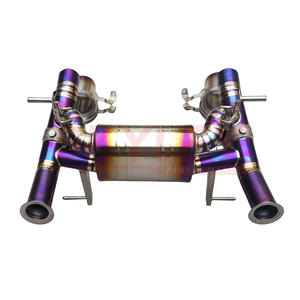 Sistema de escape de titanio de alto rendimiento para Lamborghini <span class=keywords><strong>Aventador</strong></span> <span class=keywords><strong>Svj</strong></span> tubo de escape con válvula Catback sonido de tono alto F1 - Product Image 2