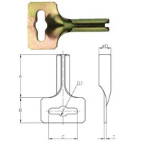 Anclaje de Expansión con Rosca M8 de Zinc KANGRUI para Instalación Rápida de Tuberías, Aspersores, Techos, Hormigón y Ladrillo