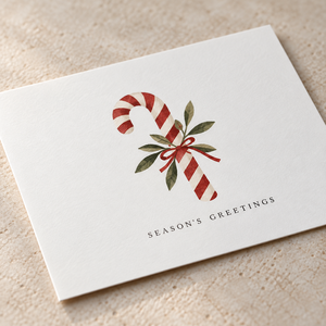 Cartes de vœux de Noël assorties avec logo personnalisé, motif couronne de Noël aquarelle et pain d'épices, cartes de remerciement pour les fêtes - Product Image 5