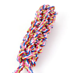 Cuerdas Trenzadas Coloridas de Alta Calidad, Bola de Pegamento Natural Grande de 40 cm, Juguete Premium para Mascotas - Product Image 2