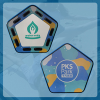 Plataforma Flotante Inflable Pentagonal Novaspark al por Mayor, con Material de PVC, Diseño Impermeable, para Gimnasios y Resorts, Ejercicios de Yoga Acuático