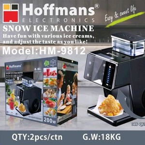 Machine à glace Hoffmans <span class=keywords><strong>la</strong></span> plus vendue sur le marché africain, glace instantanée <span class=keywords><strong>en</strong></span> 30 secondes, réservoir de 0,8 L, design noir et argent - Product Image 5