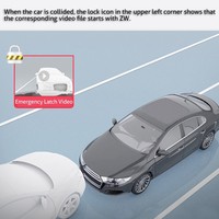 Caméra embarquée 2K avec vision nocturne, ADAS, Wi-Fi, cordon d'alimentation ACC, enregistrement en boucle 24h/24 et GPS pour véhicules