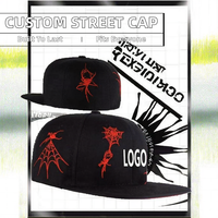 Casquette de baseball ajustée unisexe personnalisable OEM à 6 panneaux, visière plate, logo brodé 3D, style sportif, lettrage, pour image professionnelle et urbaine