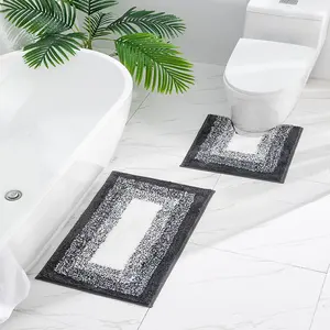באיכות גבוהה מיקרופייבר מצויץ אמבטיה שטיחים חדש אמבטיה מעשי עמיד למים החלקה