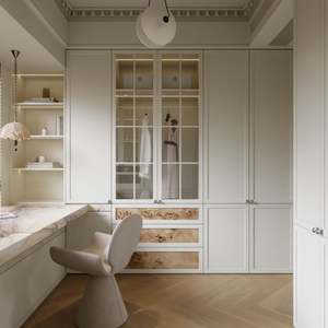 Armario de Ropa de Madera de Estilo Moderno, Modelo SNLFEIER 0005, Uso Comercial para Hoteles, Centros Comerciales, Hogares y Oficinas, Diseño de Paneles, Hecho en Chongqing - Product Image 1