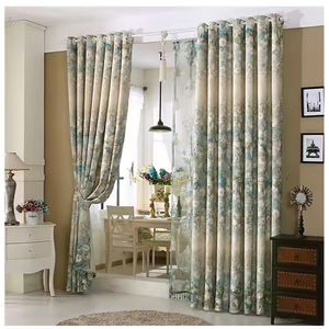 Rideaux arabes classiques de luxe à <span class=keywords><strong>double</strong></span> couche à oeillets pour la maison Rideaux et cantonnières de luxe et classiques - Product Image 1