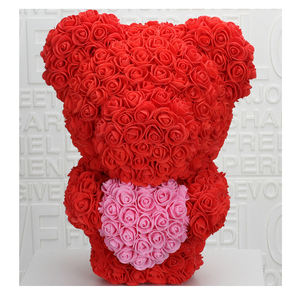 AYOYO 2026, Oso de Peluche de Espuma de 40 cm, Regalo de San Valentín para Novia, Flor de Arcoíris de Espuma, Oso de Peluche de Rosas - Product Image 5