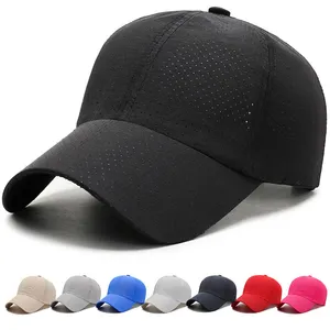 Summer Men Plain Baseball Cap Quick-drying Mesh Breathable Custom Logo Baseball Cap