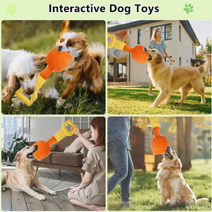 Yeni Banyo Seti Köpek Peluş Oyuncak Özel Logo Evcil Hayvan Oyuncakları Dayanıklı Çiğneme Etkileşimli Lüks Ses Çıkaran Köpek Oyuncakları - Product Image 4