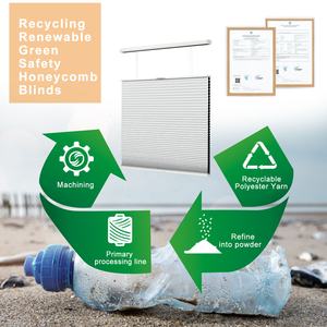 Stores cellulaires occultants sans fil volets obscurcissants en nid d'abeille stores plissés à cellule unique pour la maison et le bureau - Product Image 6