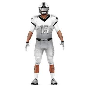 Uniforme de fútbol americano para hombre, conjunto de uniforme de fútbol americano sublimado de sarga, camiseta - Product Image 6